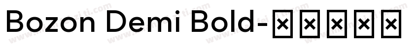 Bozon Demi Bold字体转换